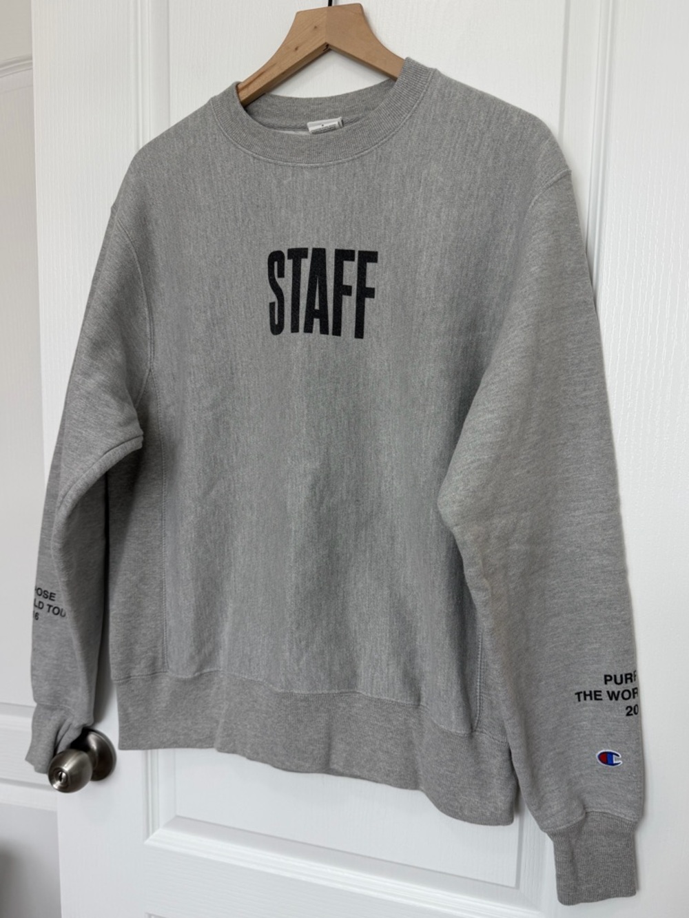 Justin Bieber The Purpose World Tour 2016 Champion Crewneck Sweater Medium - Picture 9 of 14